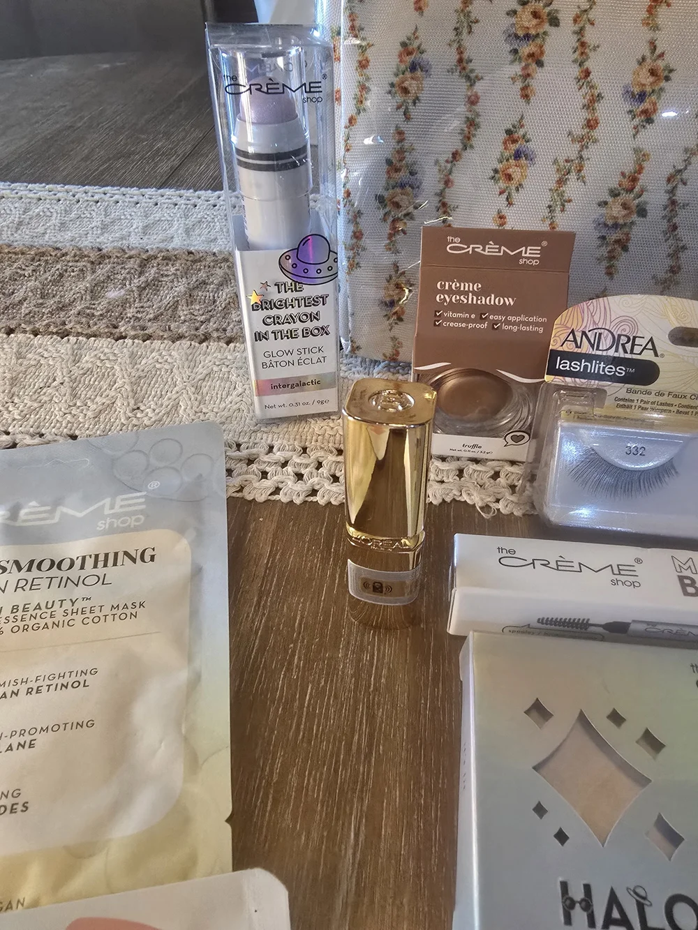 Martha Stewart Makeup Bag with The Creme Shop Kosas & Lottie London Products